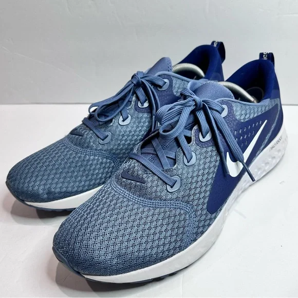 Nike React Blue Mesh Running Shoes - Picture 3 of 8